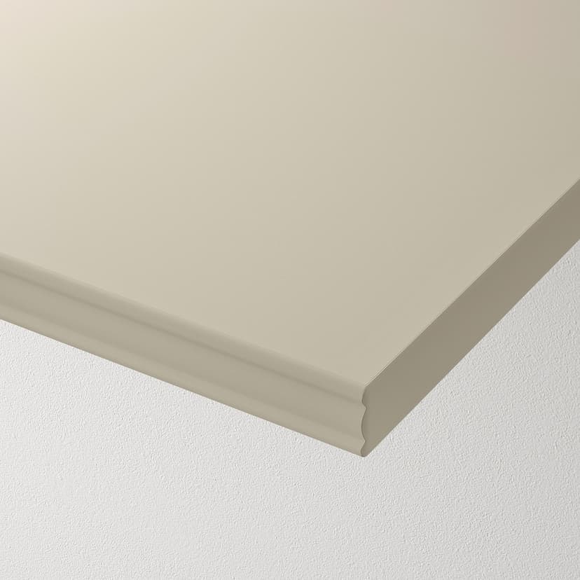 BERGSHULT — полка, серо-бежевый, 120x30 см