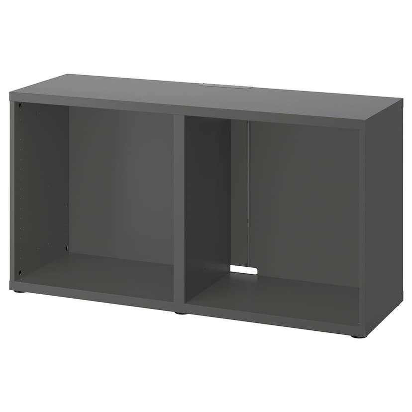 BESTÅ — тумба под ТВ, темно-серый, 120x40x64 см
