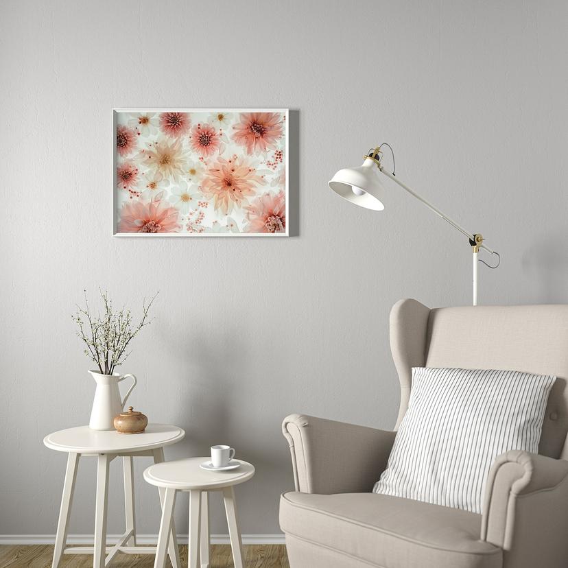 BILD — постер, Прозрачные цветы, 70x50 см