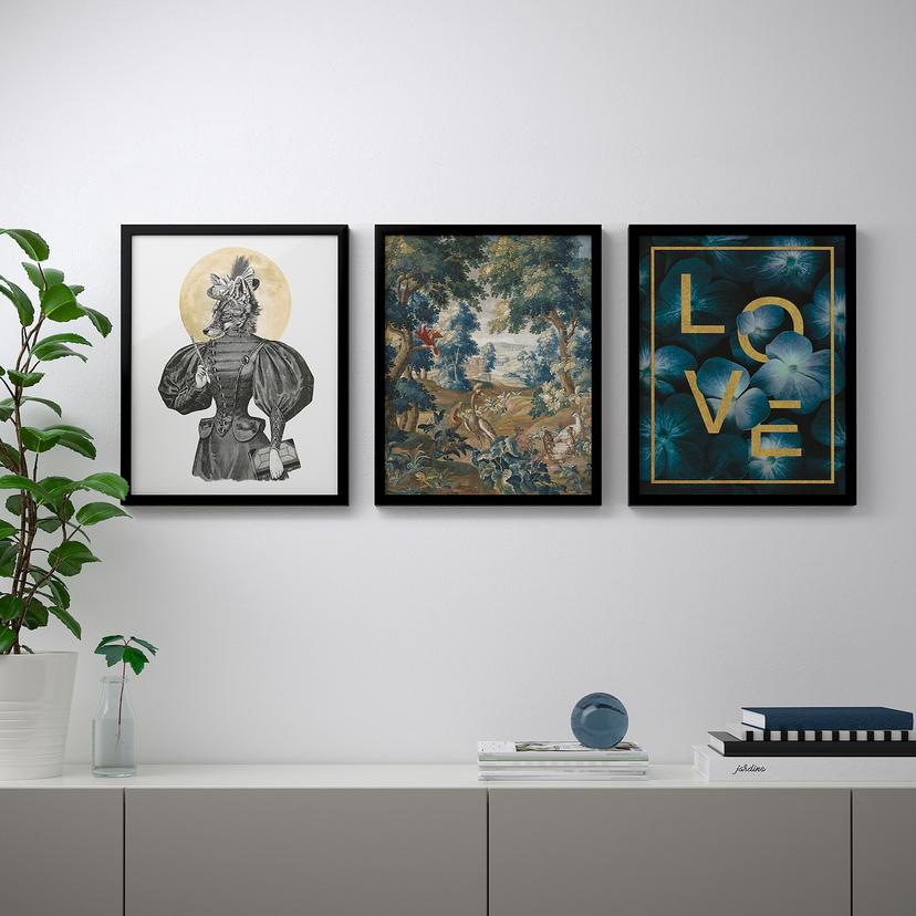BILD — постер, Любовь, 40x50 см 3 шт