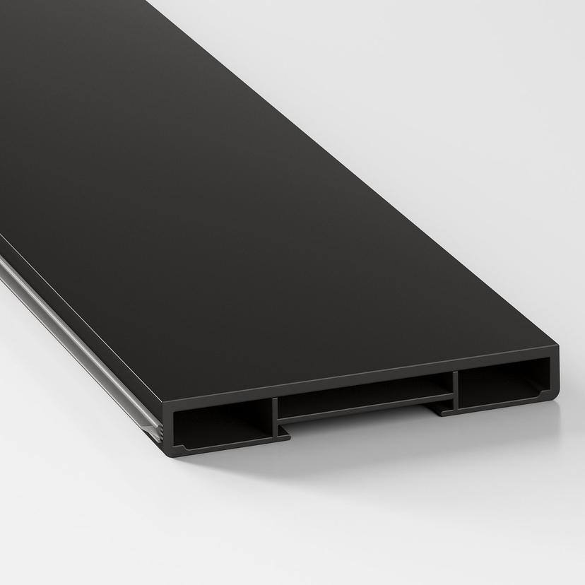 BODBYN — цоколь, черный, 220x8 см