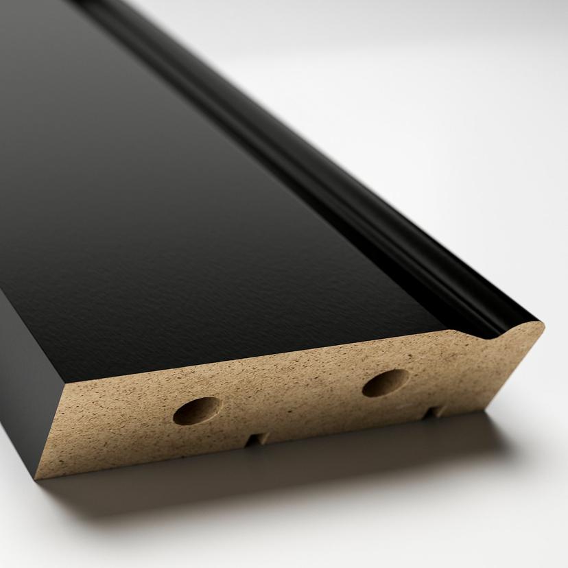 BODBYN — декоративный цоколь, черный, 221x8 см