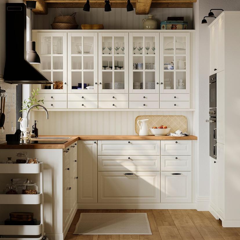 BODBYN — дверь, белый с оттенком, 60x80 см