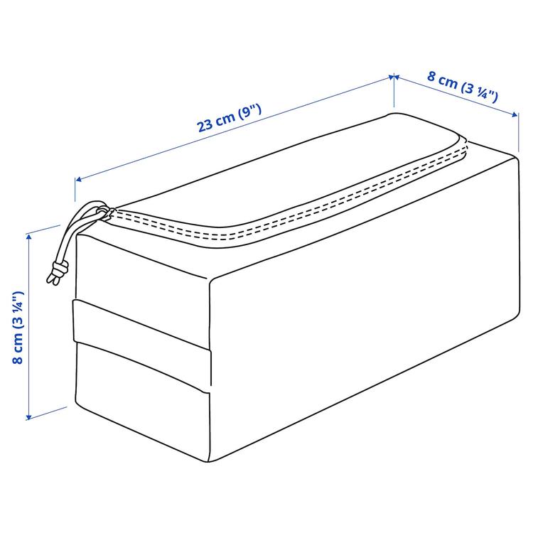 косметичка, бежевый dimensions