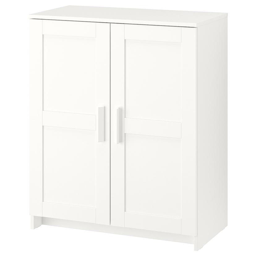 BRIMNES — шкаф с дверями, белый, 78x95 см