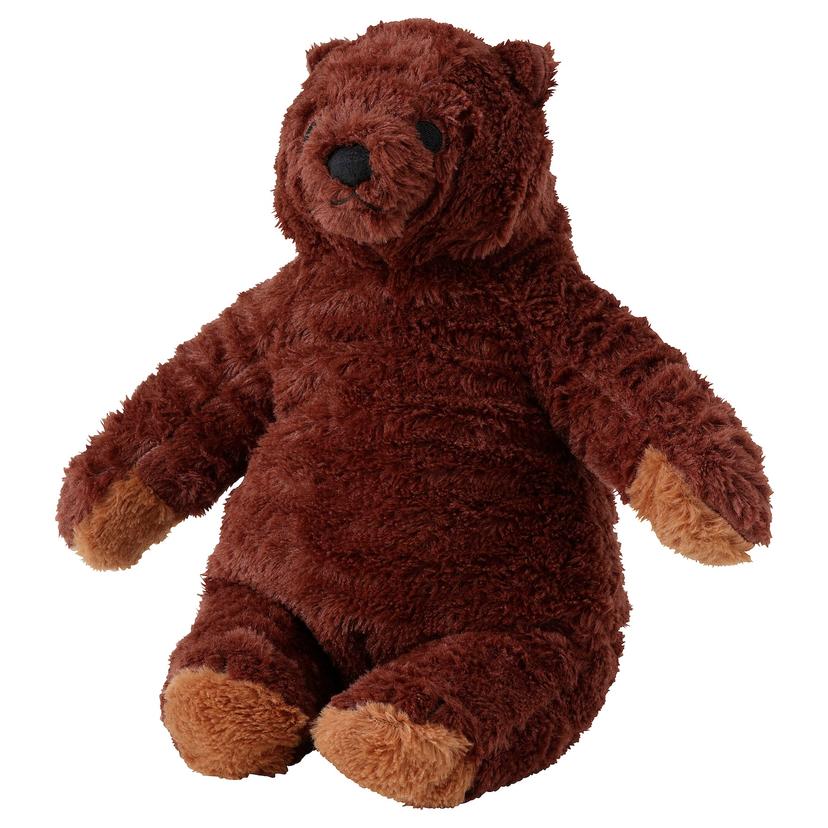 DJUNGELSKOG — мягкая игрушка, коричневый медведь, 28 см