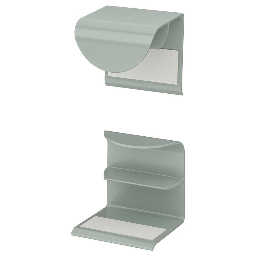 DRAGSMARK — Uchwyt zaciskany, szarozielony, 