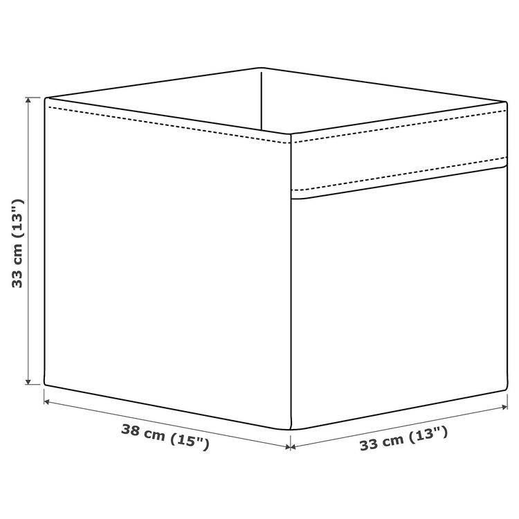 Pudełko, 33x38x33 см dimensions