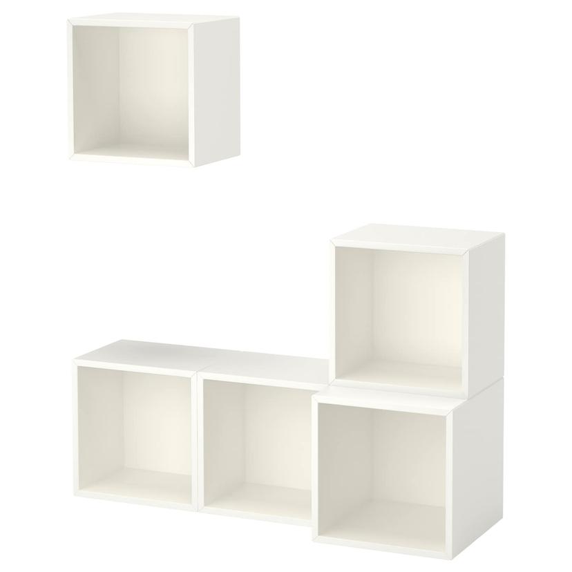 EKET — комбинация настенных шкафов, белый, 105x35x120 см