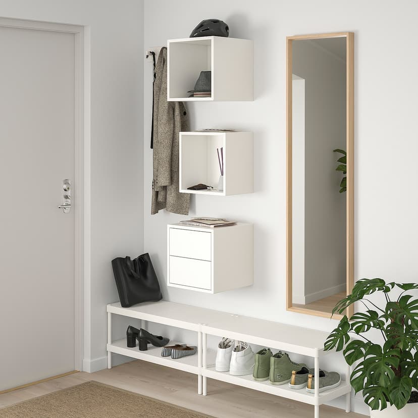 EKET — Комбинация д/хранения, белый, 105x35x70 см