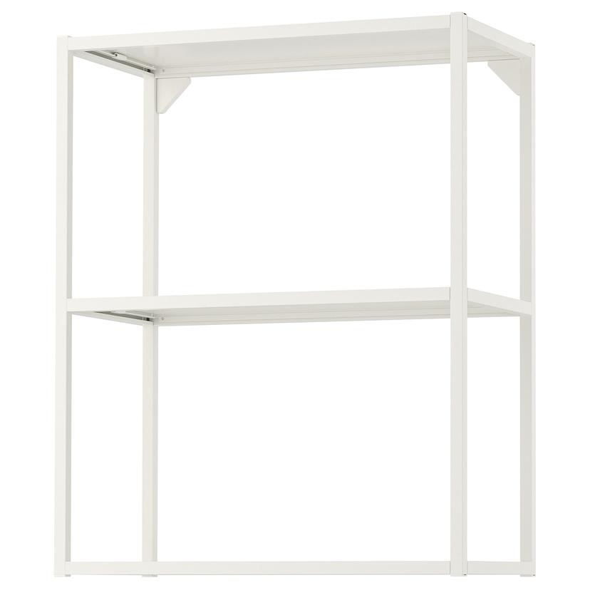 ENHET — навесной каркас с полками, белый, 60x30x75 см