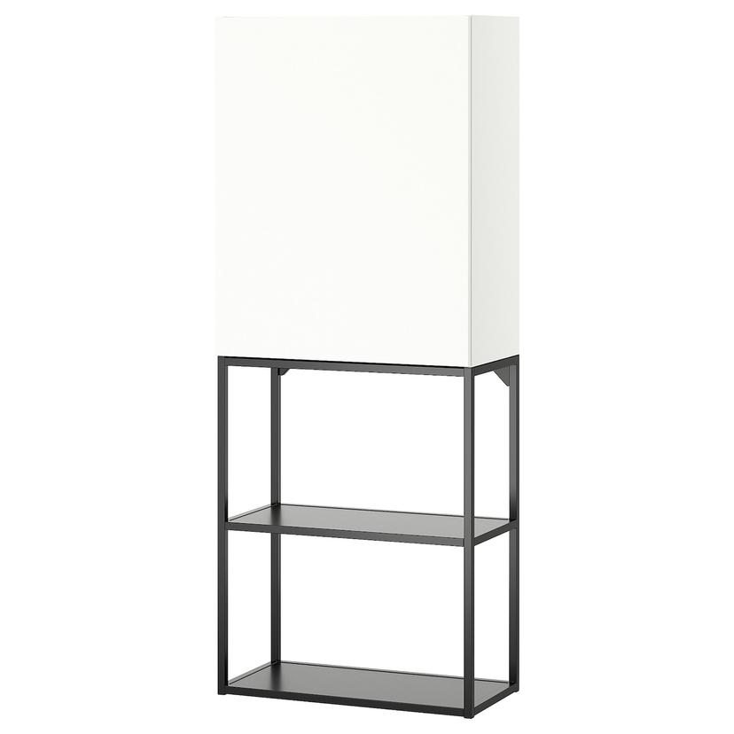 ENHET — комбинация д/хранения, антрацит/белый, 60x32x150 см