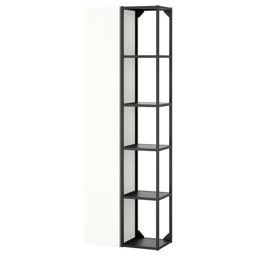 ENHET — комбинация д/хранения, антрацит/белый, 60x32x180 см