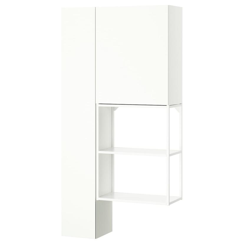 ENHET — комбинация д/хранения, белый, 90x32x180 см