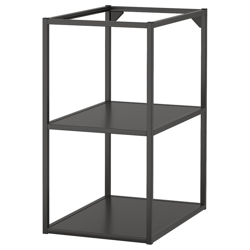 ENHET — напольный каркас с полками, антрацит, 40x60x75 см