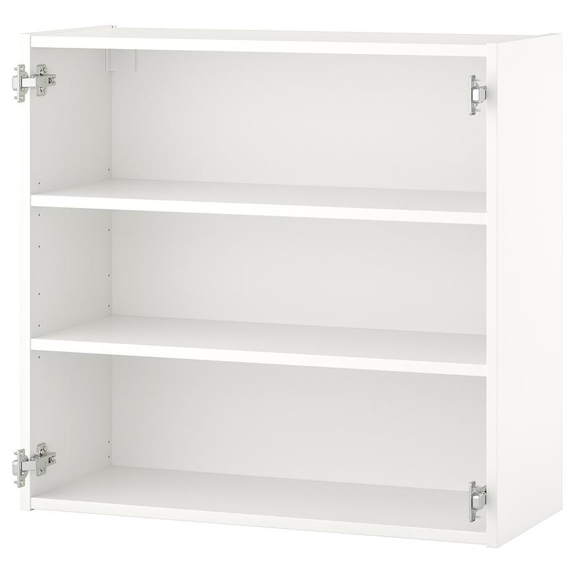 ENHET — навесной шкаф с 2 полками, белый, 80x30x75 см
