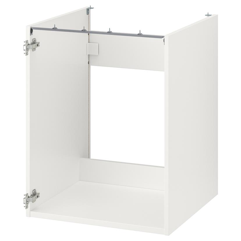 ENHET — напольный шкаф под мойку, белый, 60x60x75 см