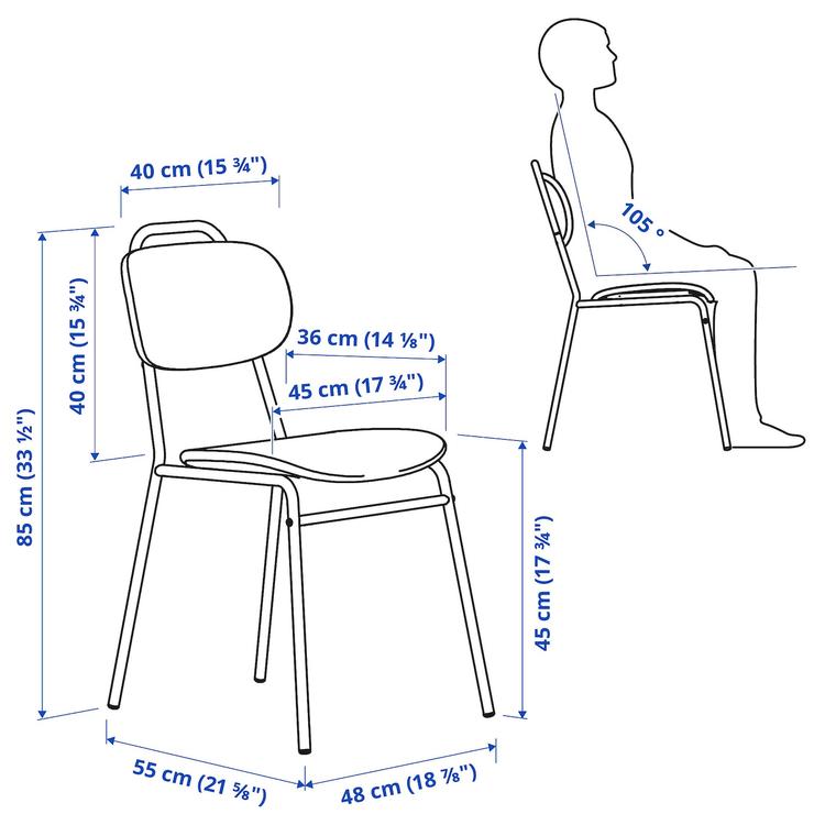 стул, зеленый для сада dimensions