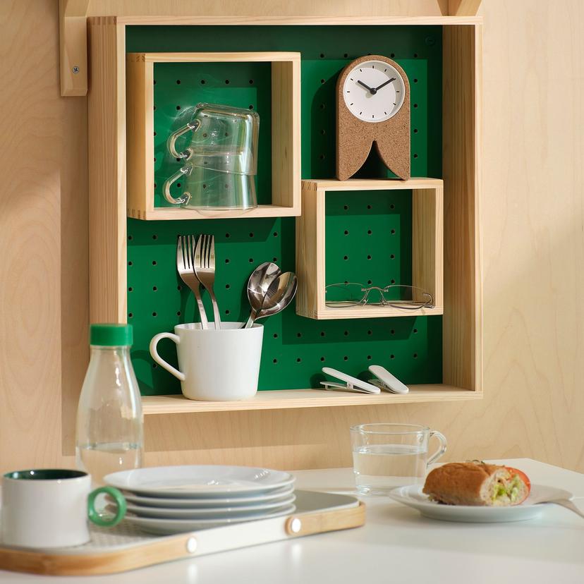 FLODKRÄFTA — Zegar, korek biały, 