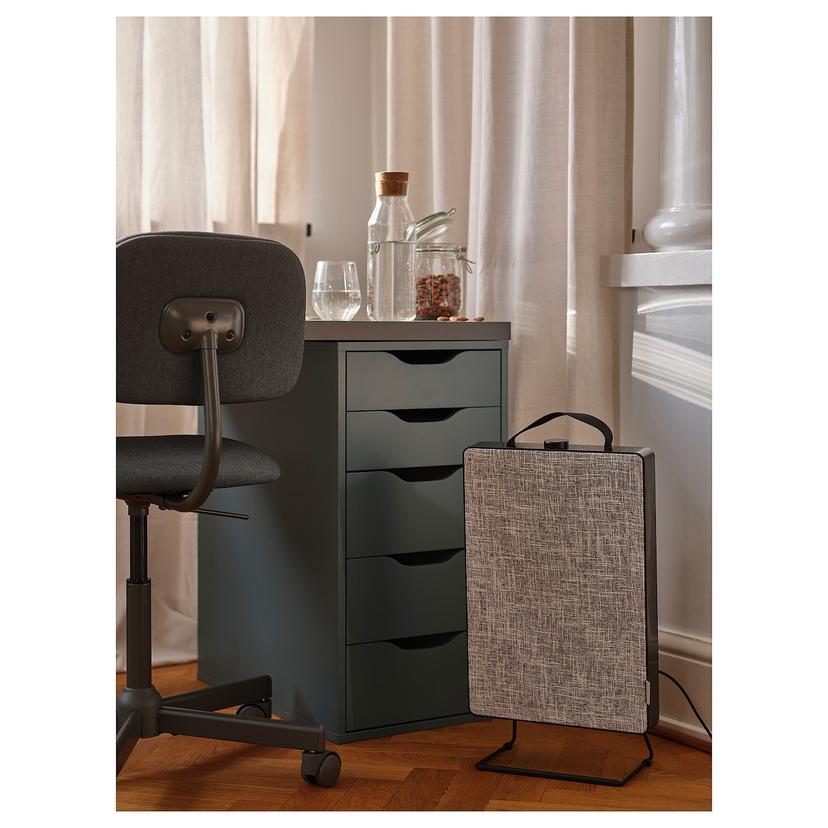 FÖRNUFTIG — воздухоочиститель, черный, 31x45 см