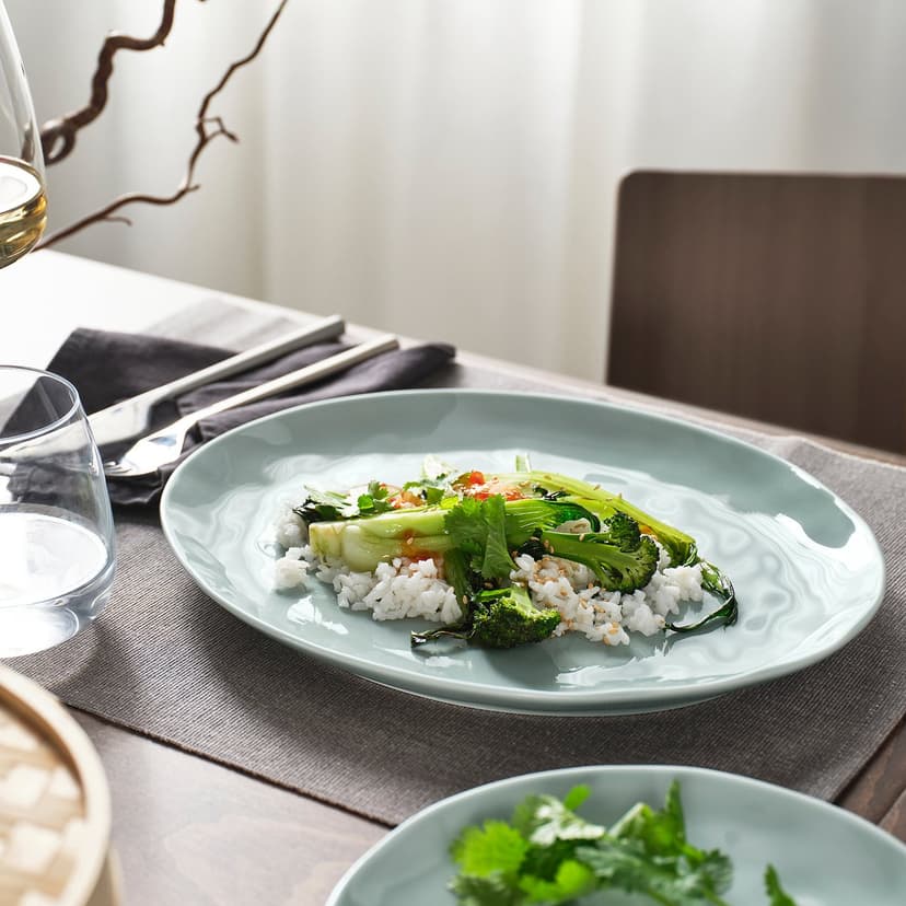 FORELLTETRA — Talerz, turkusowy/szary, 