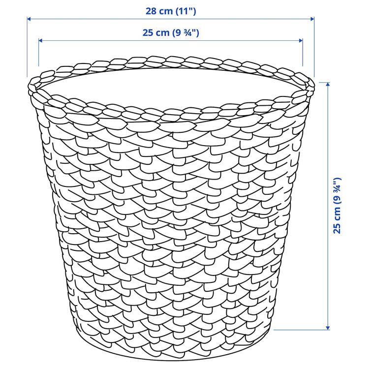 кашпо, водный гиацинт, 24 см dimensions