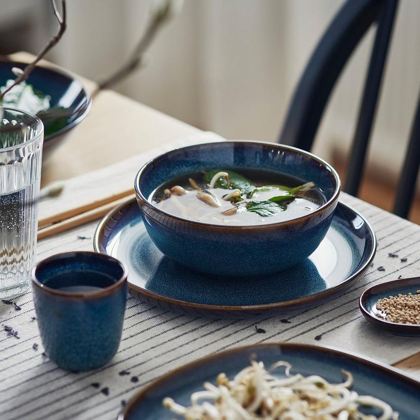 GLADELIG — миска, синий, 14 см