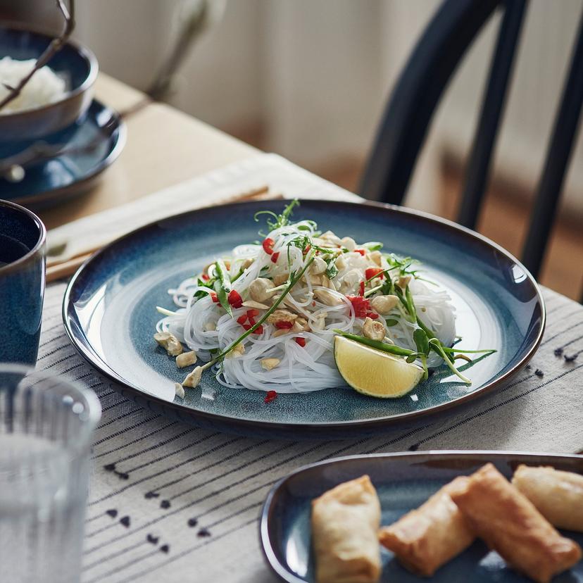 GLADELIG — тарелка, синий, 25 см