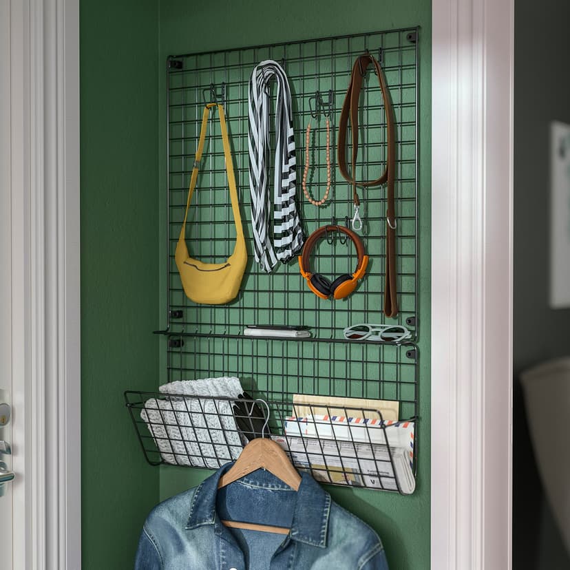 GREJIG — Kieszeń ścienna, szary, 