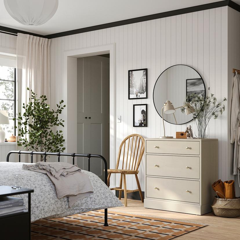 HAVSTA — Komoda, 3 szuflady, 81x47x89 см