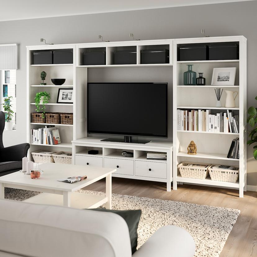 HEMNES — Комод/тумба под телевизор, 326x197 см