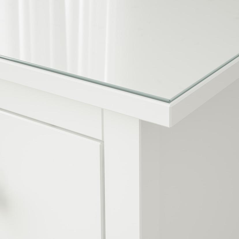 HEMNES — Стеклянная столешница, 108x50 см