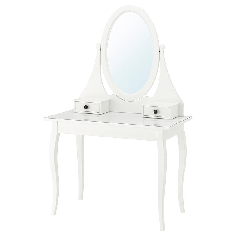 HEMNES — туалетный столик с зркл, белый, 100x50 см