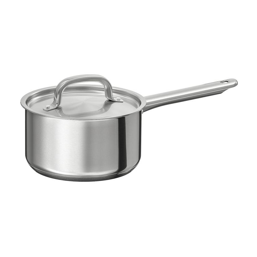 IKEA 365+ — ковш с крышкой, нержавеющ сталь, 2.0 л
