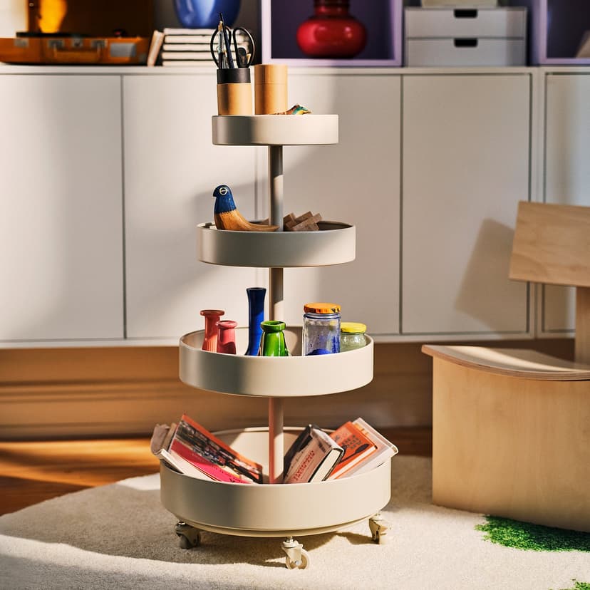 IKEA PS 2026 — Wózek, beżowy, 