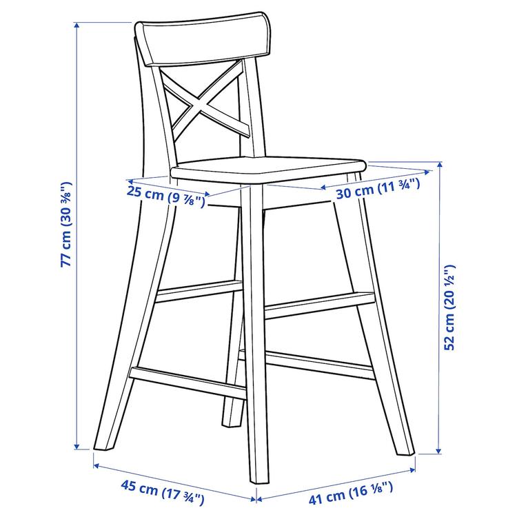 детский стул, морилка,антик dimensions