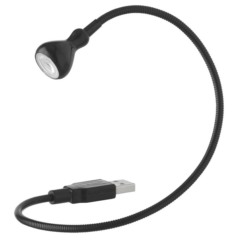 JANSJÖ — светодиодная USB лампа, черный