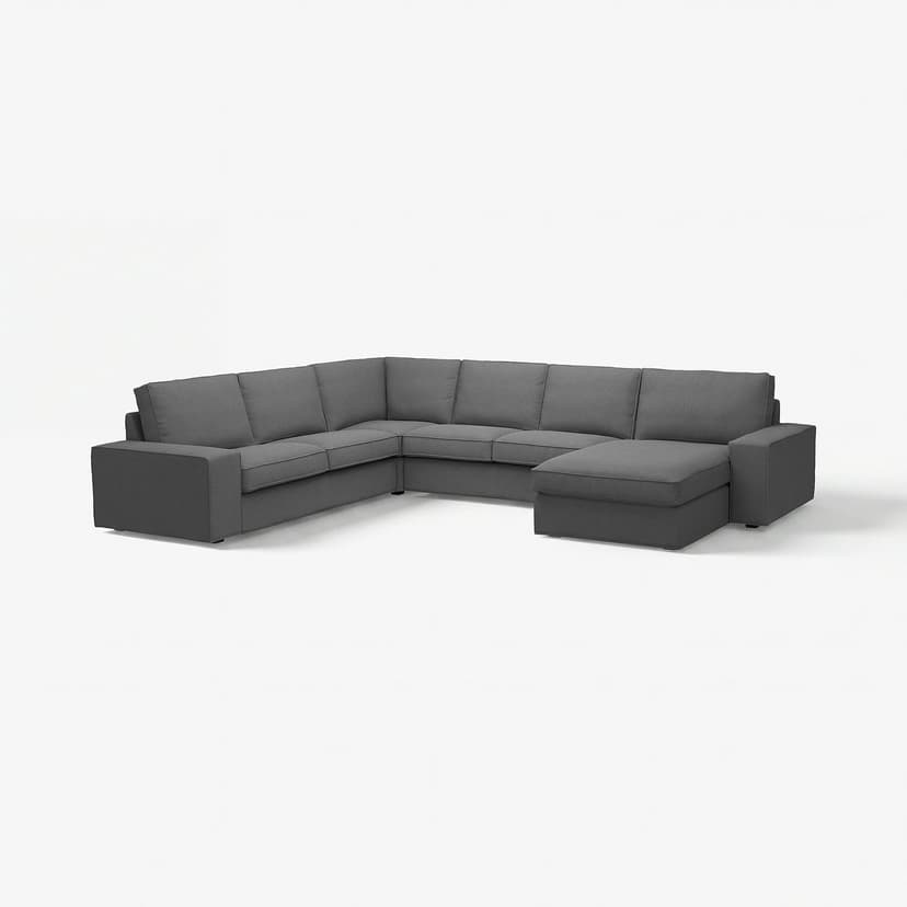 KIVIK — Narożna sofa 5o z szezl, 