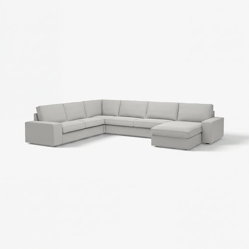 KIVIK — Sofa narożna 6-osobowa z szezl, 