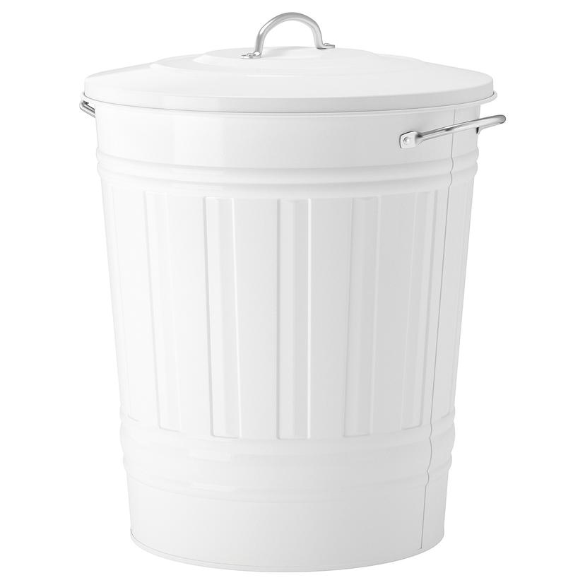 KNODD — Металлическая корзина с крышкой, 40 l