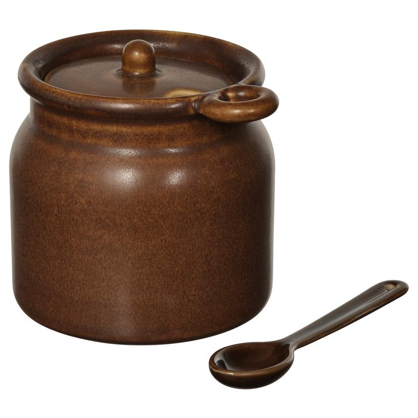 KÖSSEBÄR — Słoik z łyżką, 0.3 l