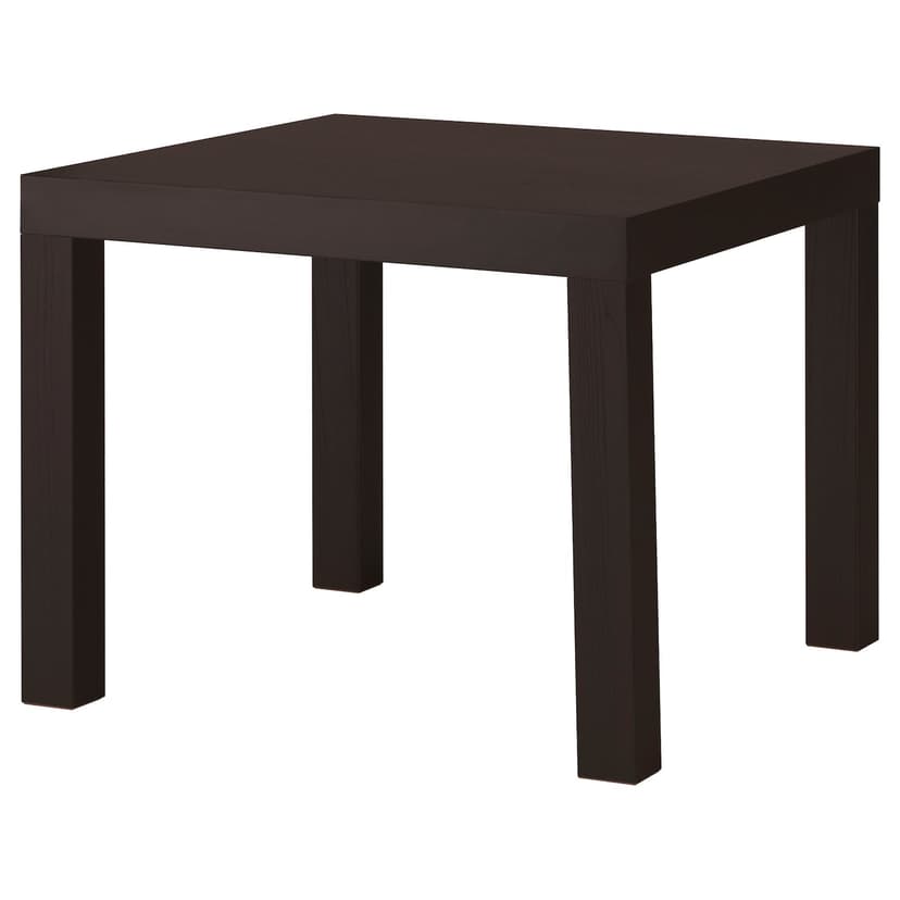 LACK — придиванный столик, черно-коричневый, 55x55 см