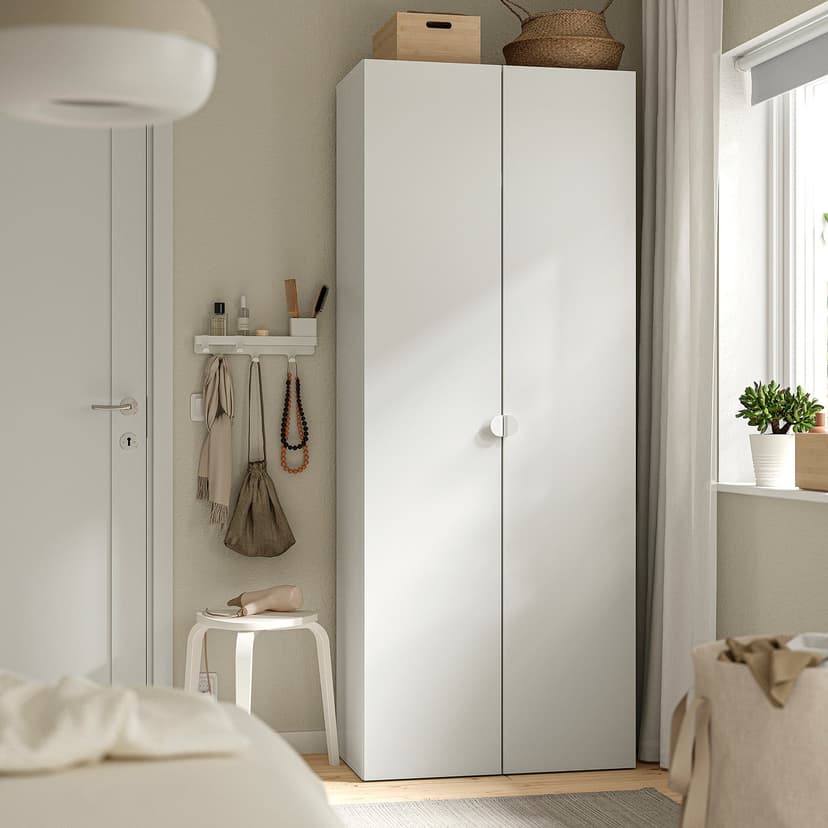 LASTARE — Kombinacja szafy, biały, 