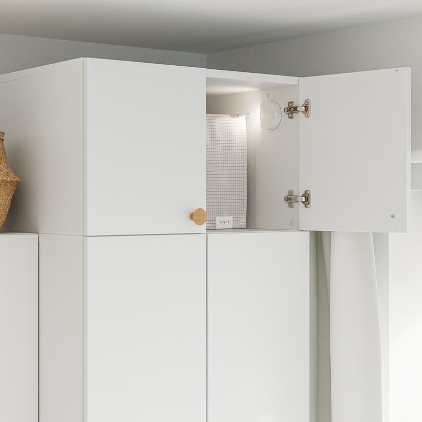 LASTARE — Nadstawka z drzwiami, biały, 