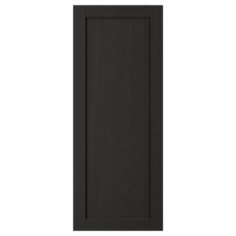 LERHYTTAN — дверь, черная морилка, 40x100 см