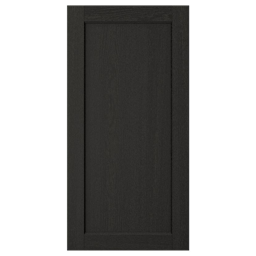 LERHYTTAN — дверь, черная морилка, 40x80 см