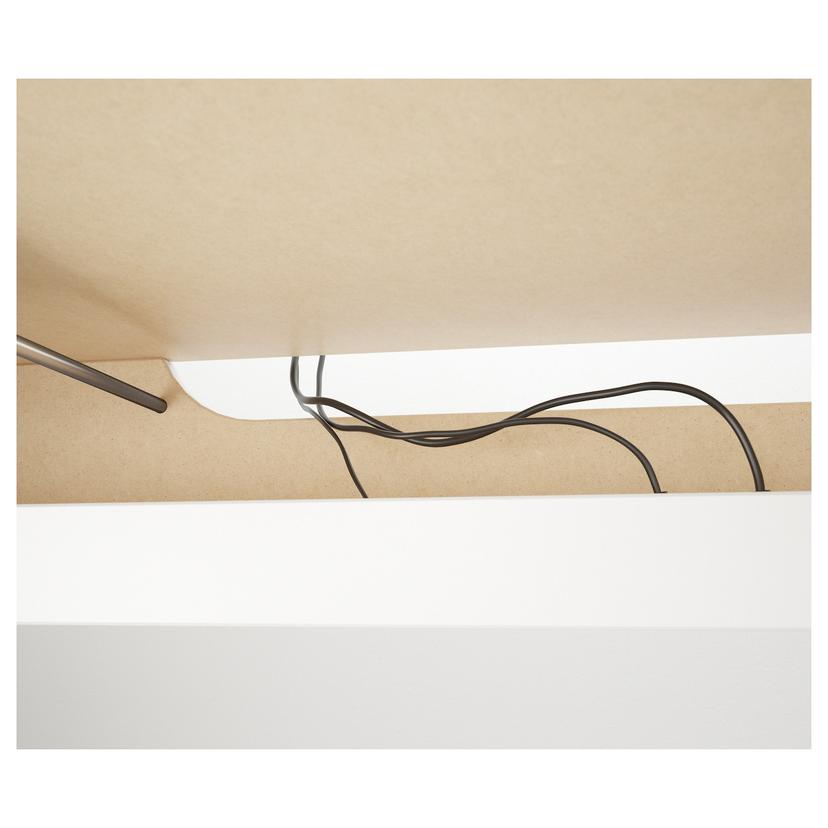 MALM — письменный стол с выдвижной панелью, белый, 151x65 см