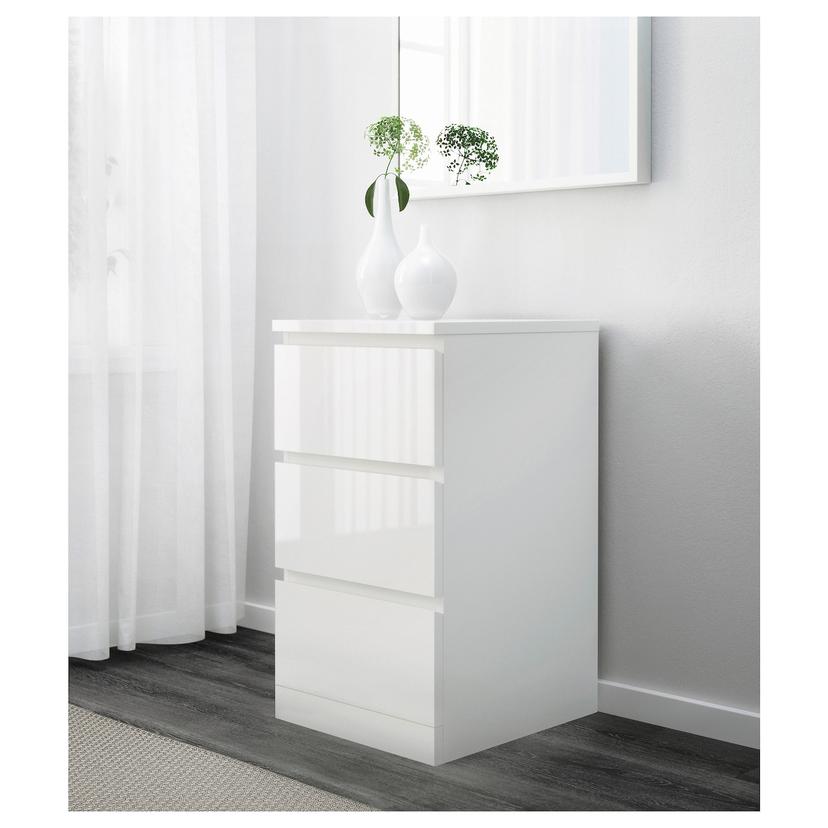 MALM — Комод, 3 ящика, 40x78 см