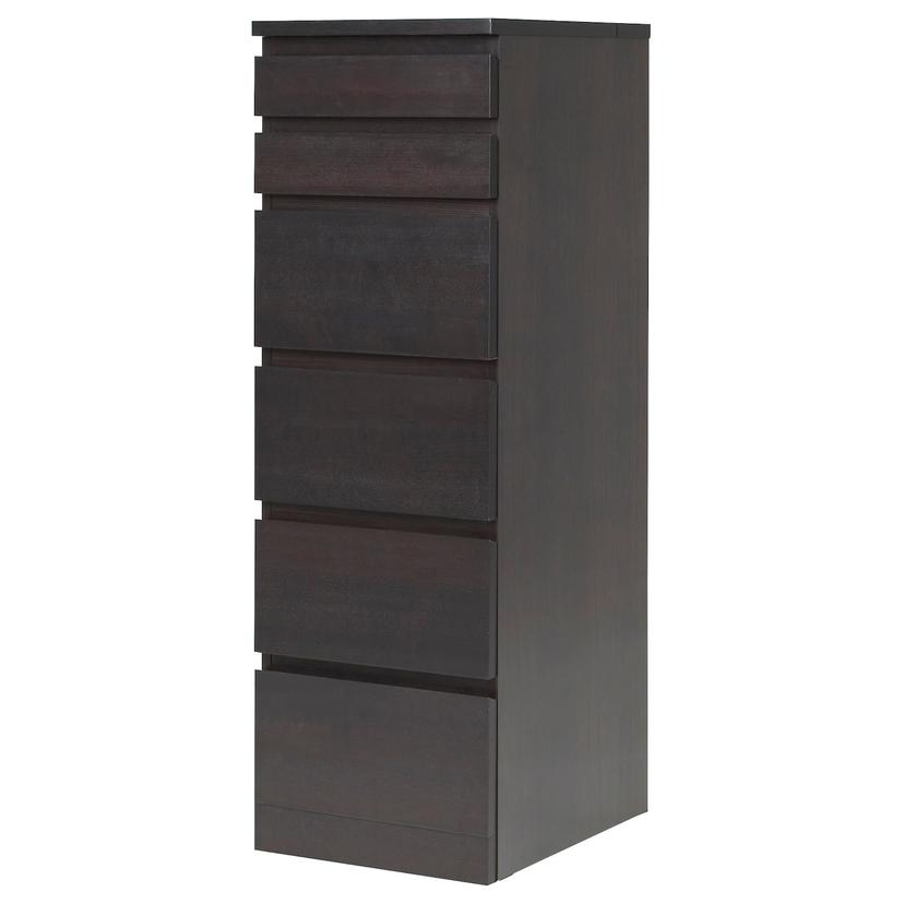MALM — Комод, 6 ящиков, 40x123 см