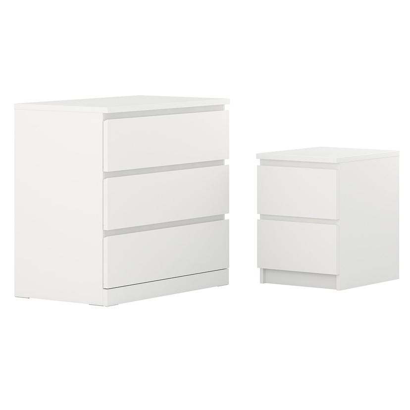 MALM — комплект мебели для спальни,2 предм, белый